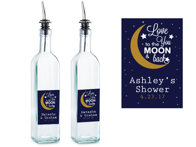 Love You To The Moon Personalized Olive Oil