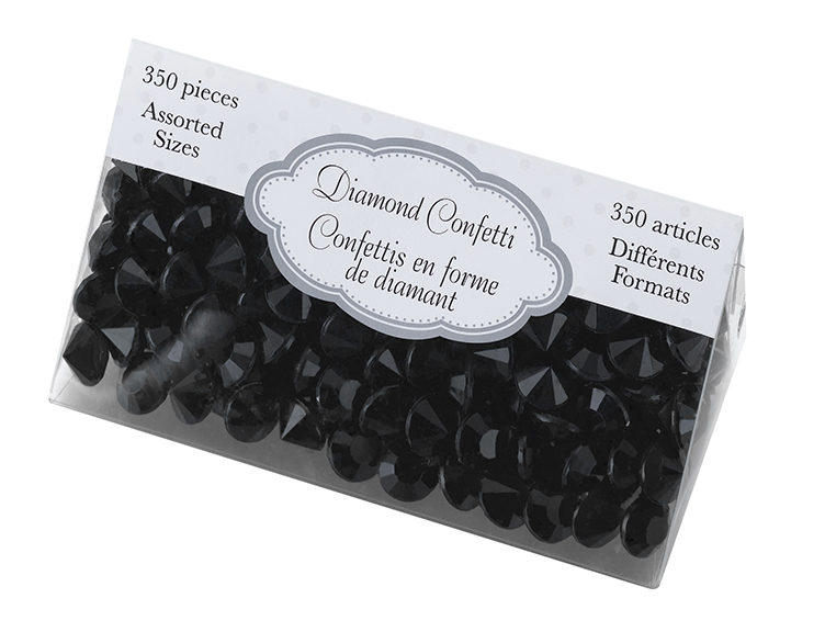Diamond Confetti - Black