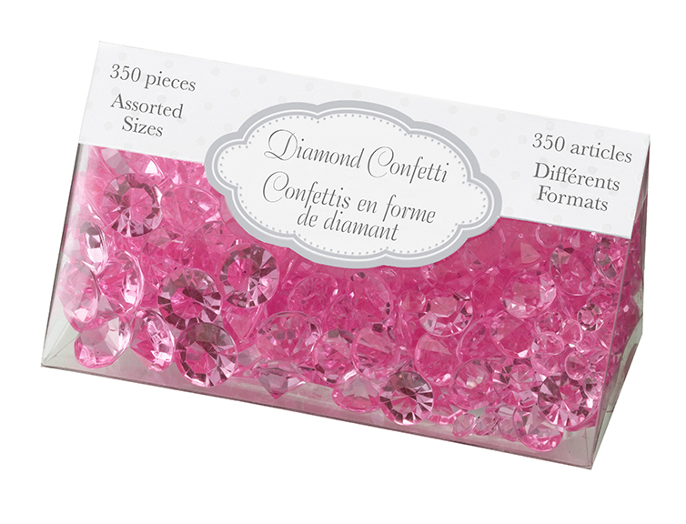 Diamond Confetti-Hot Pink