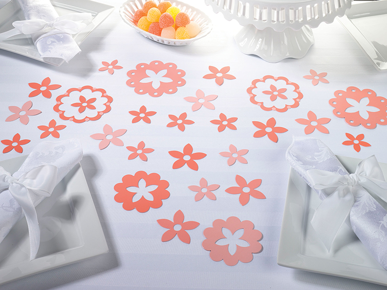 Flower Confetti - Coral