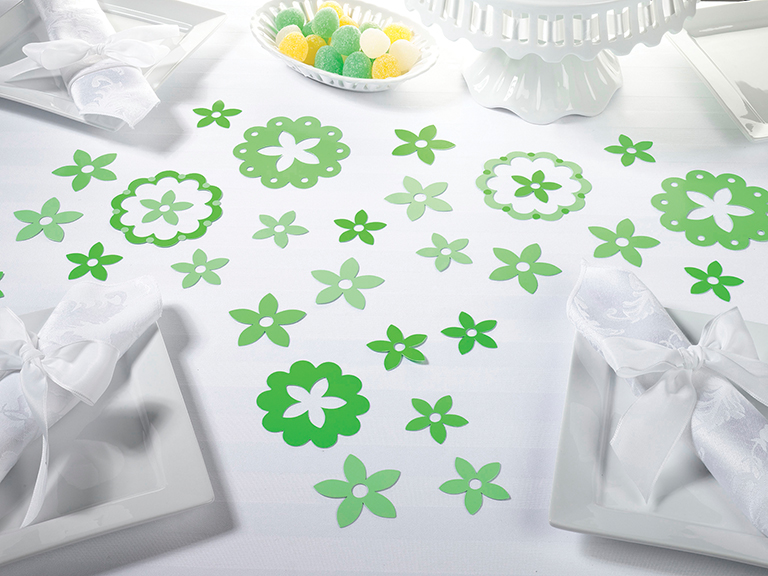 Flower Confetti - Green
