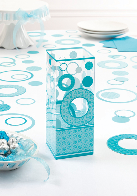 Circle Centerpiece-Teal (Set of 6)