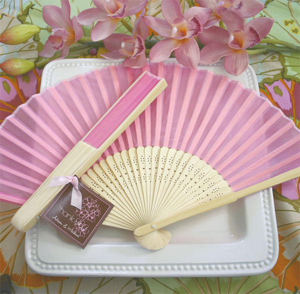Silk Fan - Pink