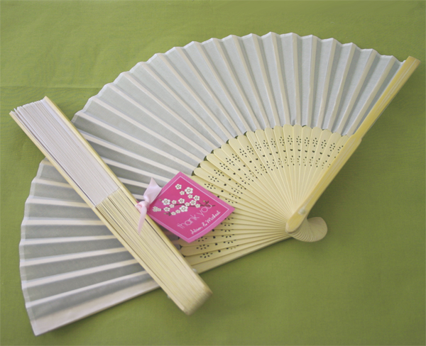 Silk Fan - White