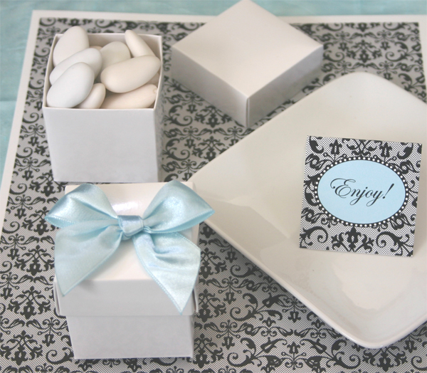 Mini Cube Boxes - White (set of 12)