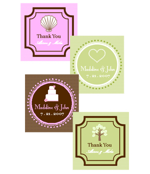 Square Theme Tags & Labels (Set of 20)