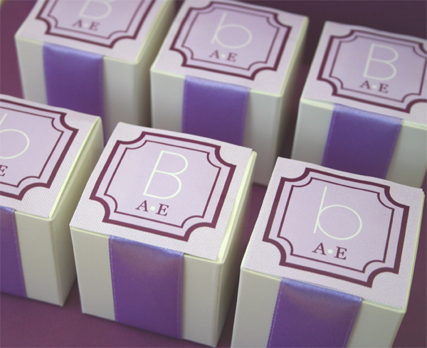 Square Monogram Tags & Labels