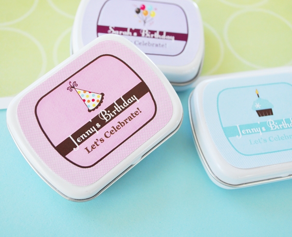 Personalized Birthday Mint Tins