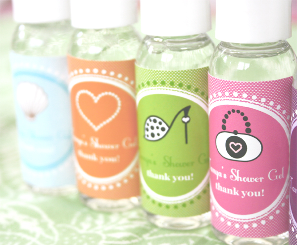 Personalized Bridal Shower Gel