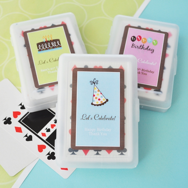 Personalized Birthday Playing Cards