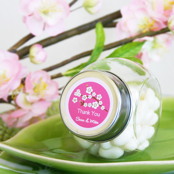 Cherry Blossom Candy Jars