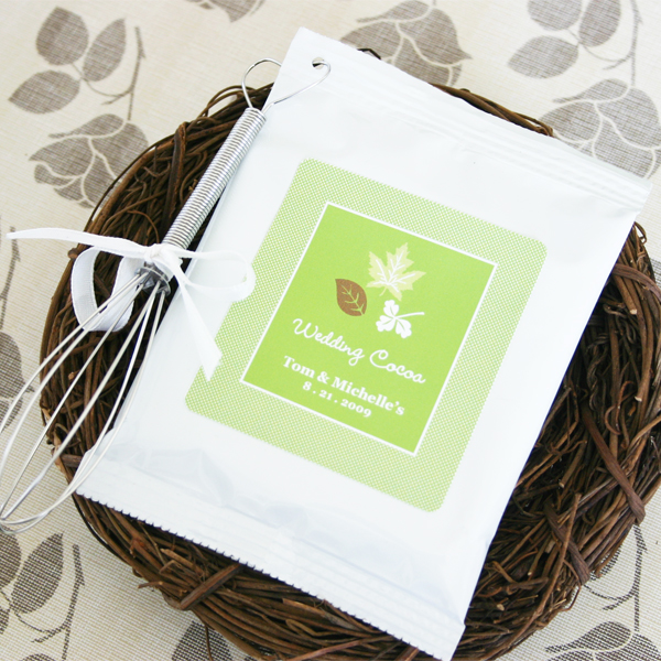 Fall for Love Personalized Hot Cocoa + Optional Heart  Whisk