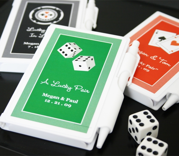 A Lucky Pair Vegas Themed Personalized Notebooks