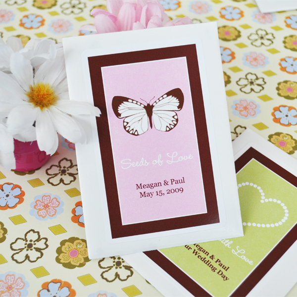 Plant with Love Personalized Flower Seed Favors
