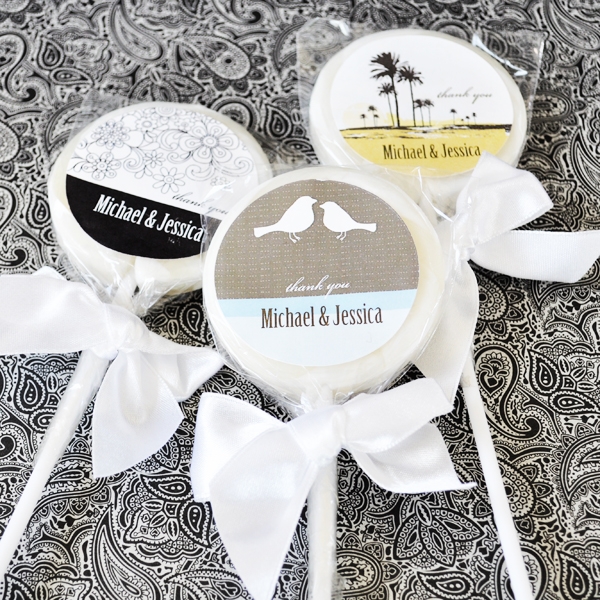 Elite Design Personalized Lollipop Favors