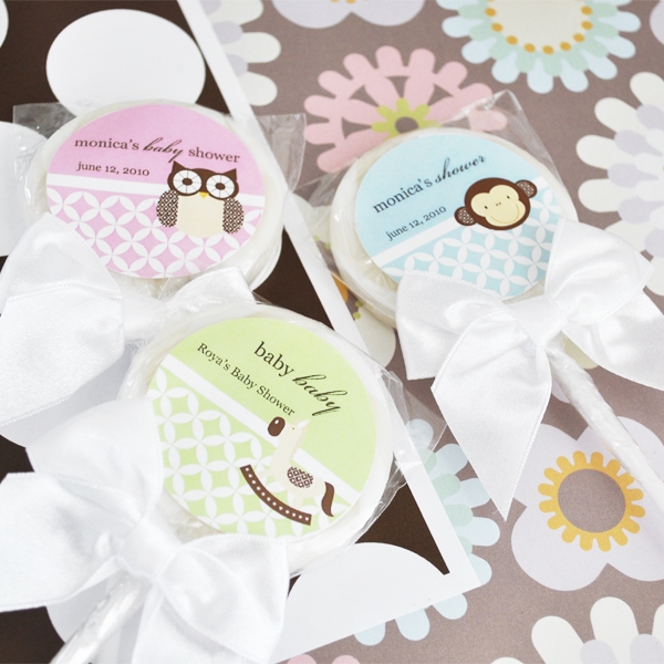 Baby Animal Lollipop Favors