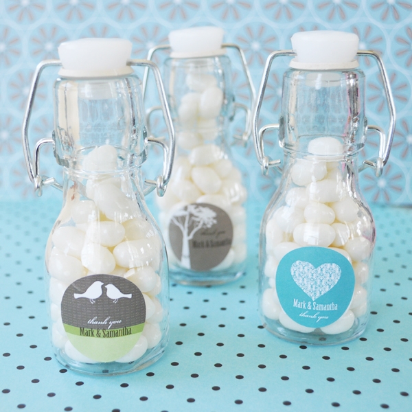 Elite Design Personalized Mini Glass Bottles