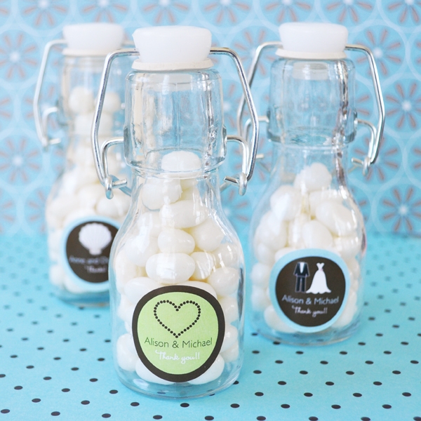 Theme Personalized Mini Glass Bottles