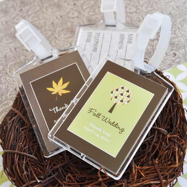 Fall for Love Acrylic Luggage Tag