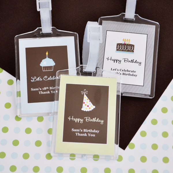 Personalized Birthday Luggage Tags
