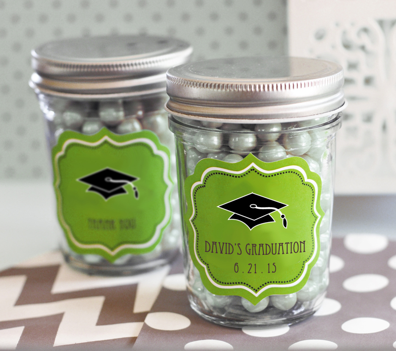 "Hats off to You" Graduation Mini Mason Jars