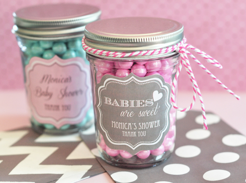 Personalized Baby Mini Mason Jars
