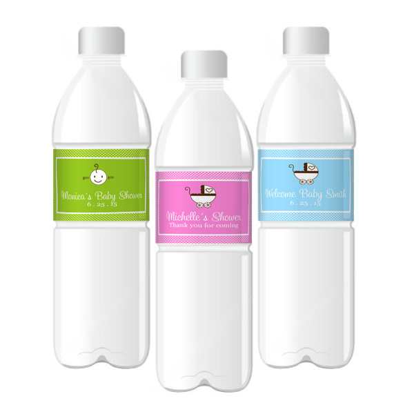 Baby Shower Water Bottle Labels