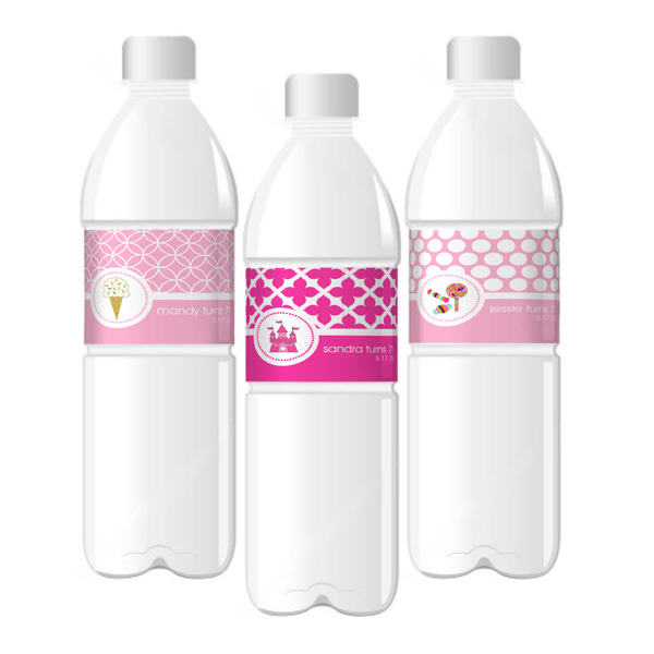 MOD Kid's Birthday Water Bottle Labels