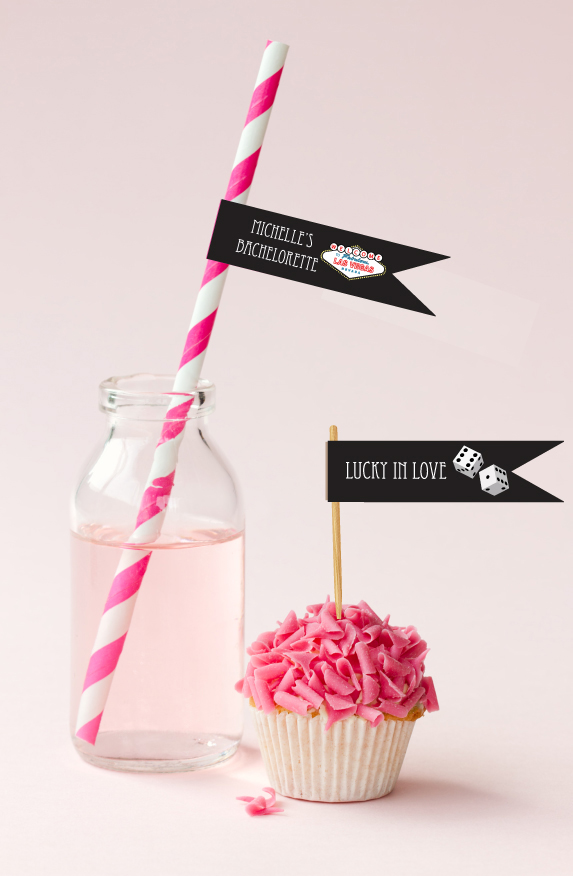 Personalized Vegas Flag Labels