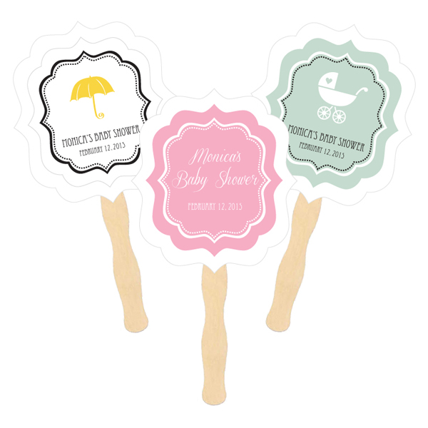 Personalized Paddle Fans - Baby