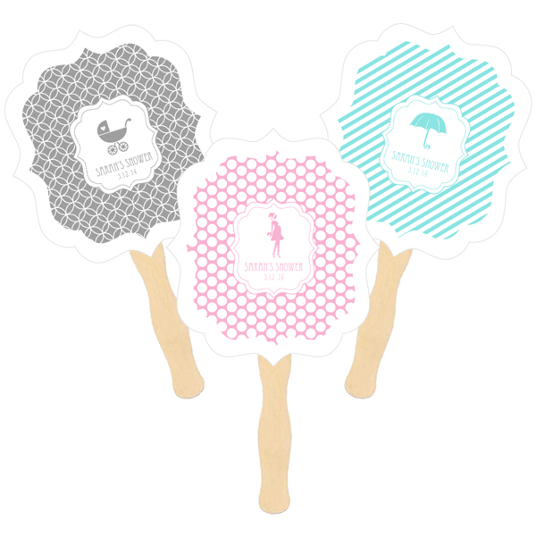 Personalized Paddle Fans - MOD Pattern Baby