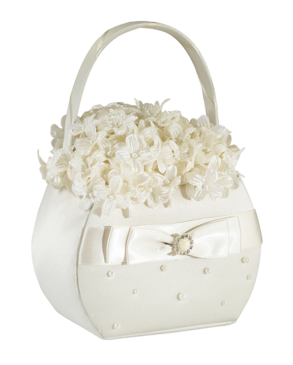 Scattered Pearl Basket-Ivory