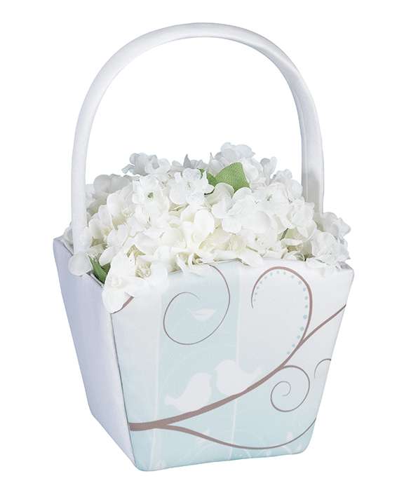 Love Birds Flower Girl Basket