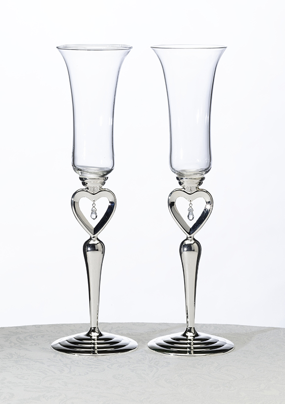 Dangling Jewel Toasting Glass Set