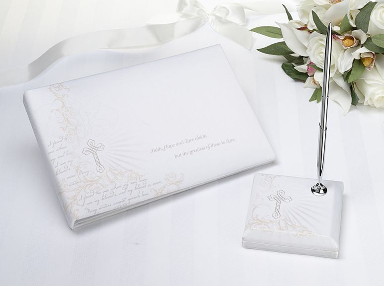 Christian Guest Book with Pen