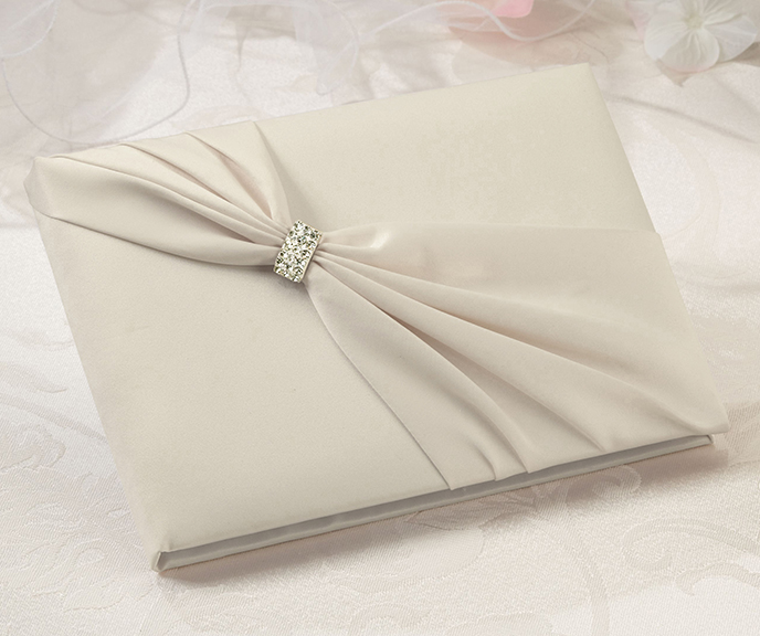 Satin Sash Guestbook -Ivory