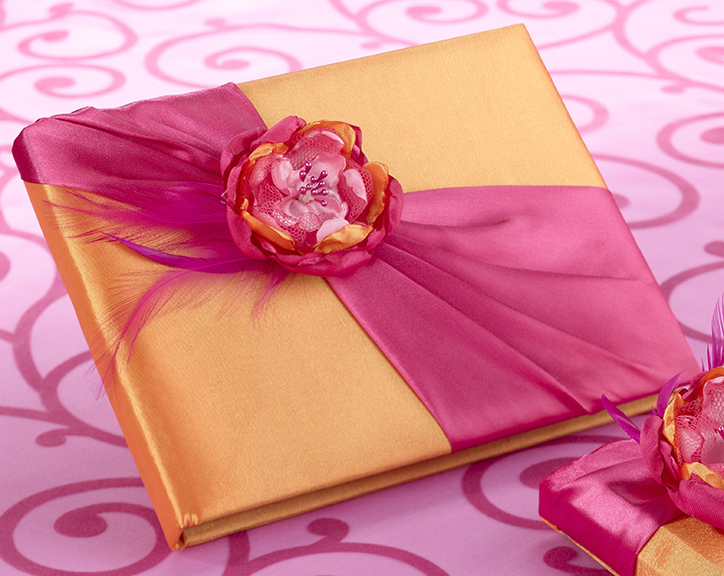 Hot Pink/Orange Guestbook