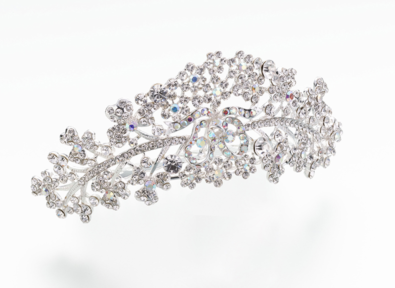 Silver Plated Comb Tiara