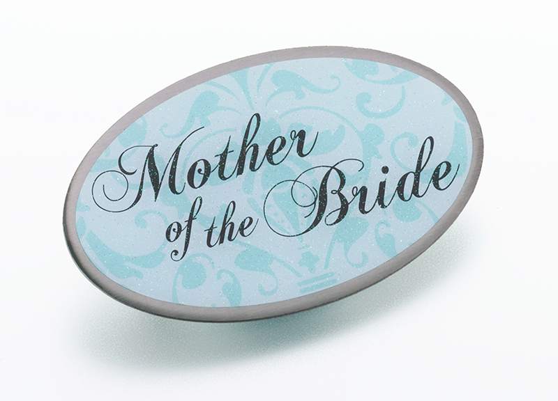 Mother of Bride Pin -Aqua