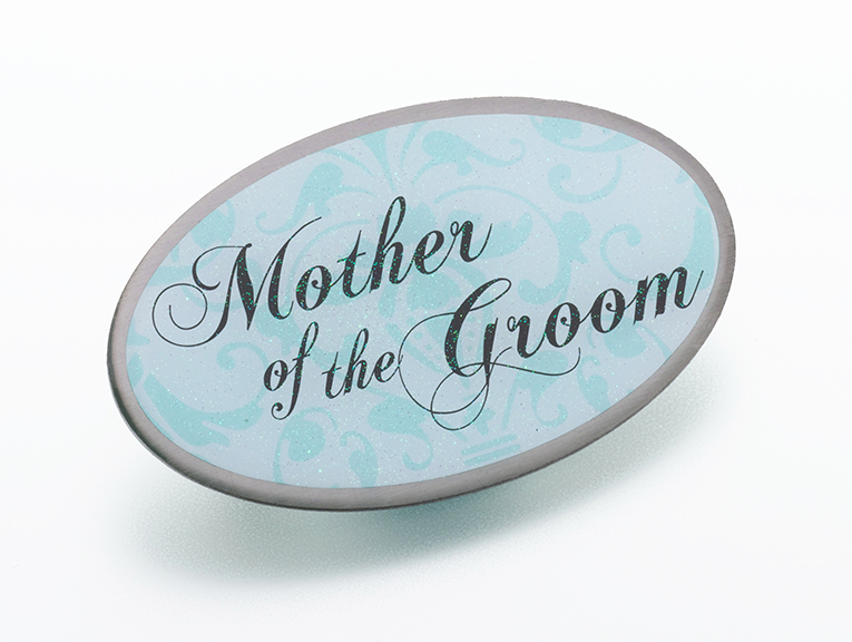 Mother of Groom Pin -Aqua