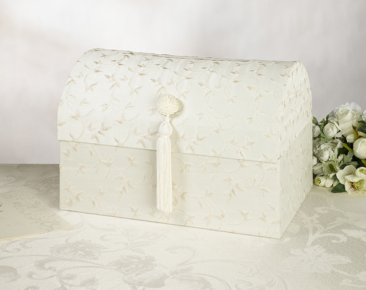Elegant Wedding Card Box -Ivory