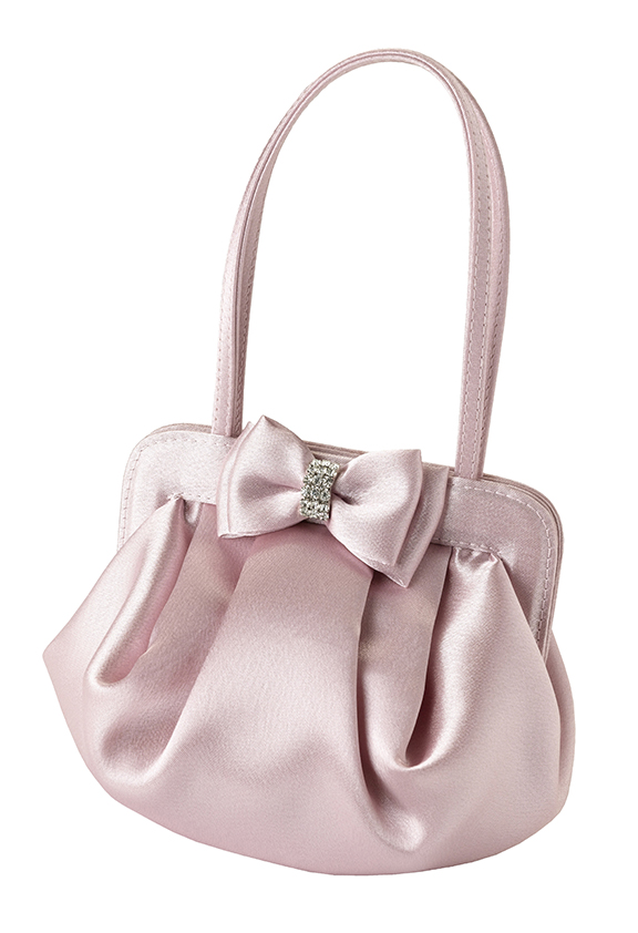 Satin Bow Purse -Pink