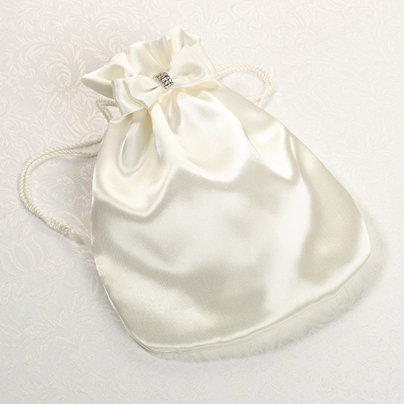 Satin Money Bag - Ivory