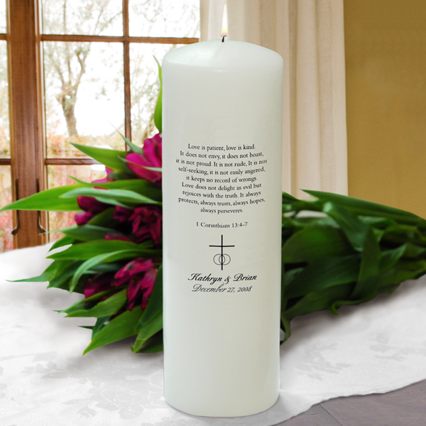 White Corinthians Unity Candle