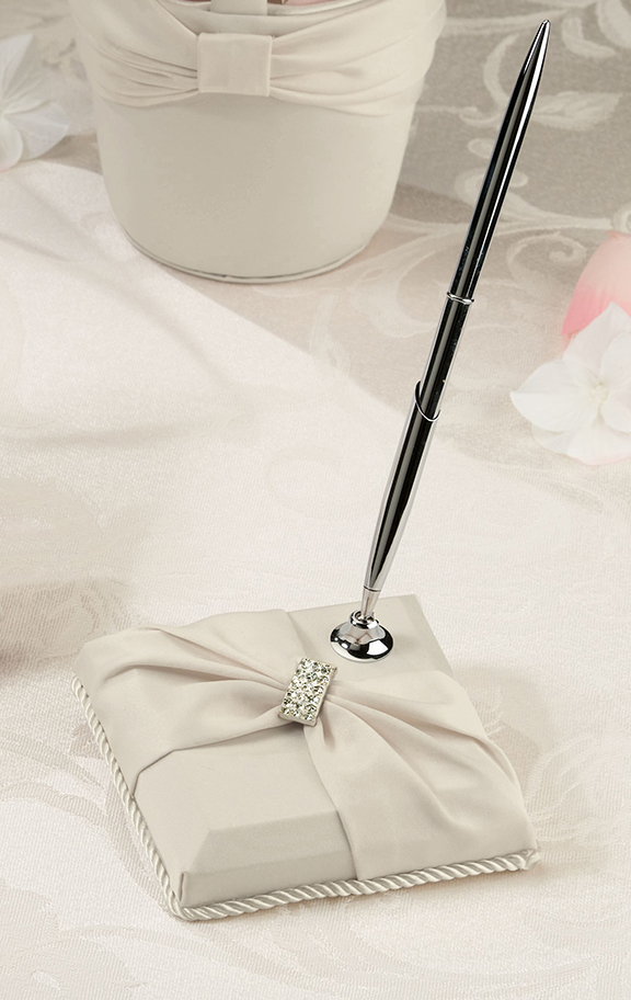 Rhinestone Pen Set -Ivory