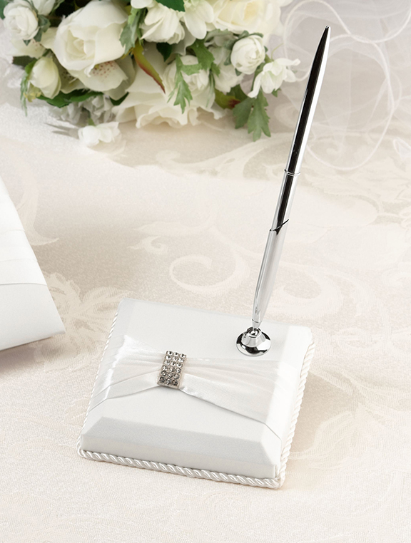 Rhinestone Pen Set -Cream