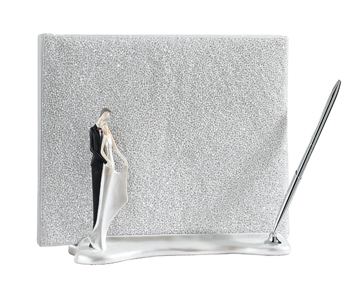 Guest Book Holder with Pen -Caucasian