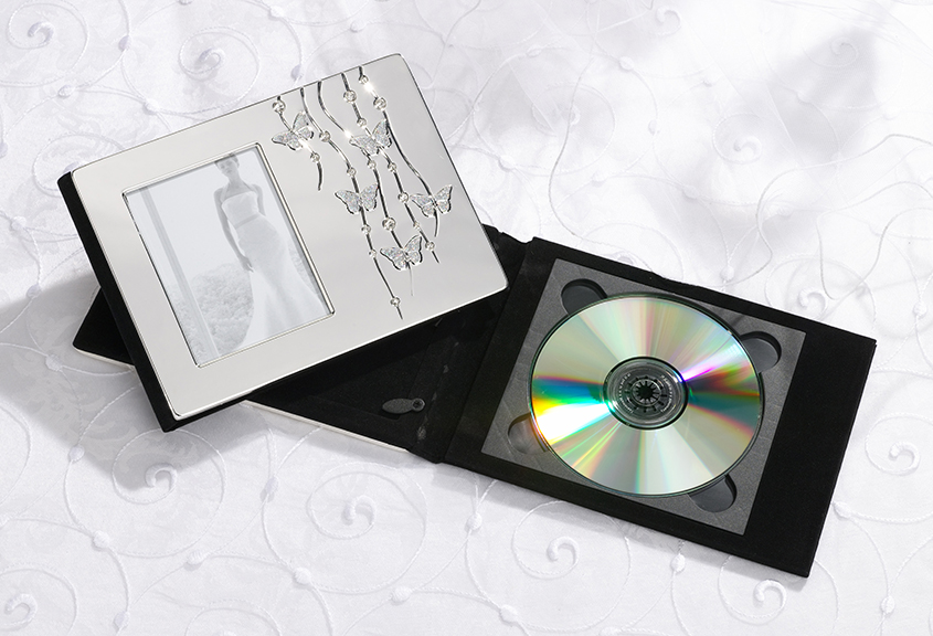 Silver Butterfly CD Holder