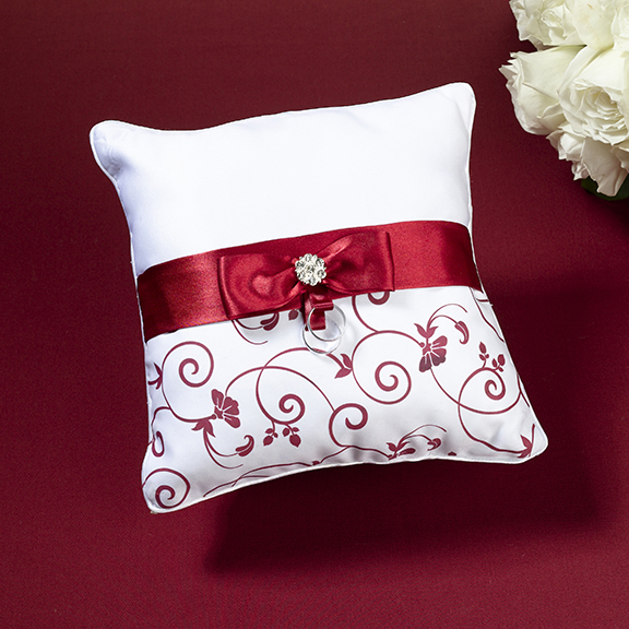 Red/White Ring Pillow