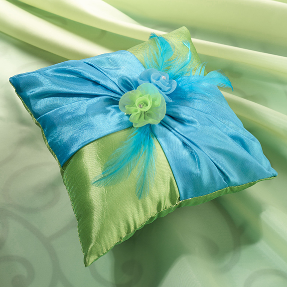 Blue/Green Ring Pillow